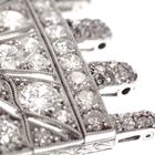 Image 5 of Unique 18 kt white gold brooch set with diamonds of approx. 4.70 ct.