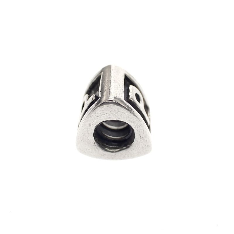 Image 4 of Pandora charm; Silver; Letter P