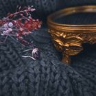 Image 2 of Vintage gold ring with purple sapphire