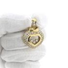 Image 2 of Gold heart pendant with zirconia