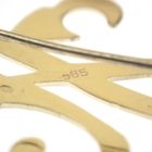 Image 7 of Gold letter brooch; letter H | Vintage