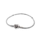 Image 1 of Pandora Moments bracelet with heart clasp; Silver; Snake Chain | 20 cm