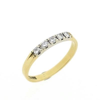 Image 1 of Gold ring with 0.175 ct. diamond | Diamonde