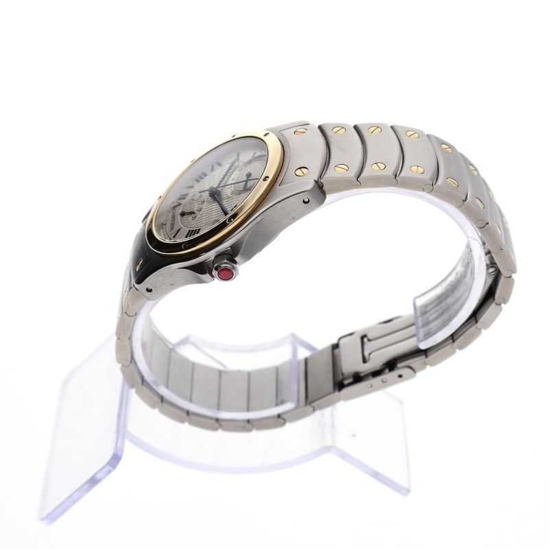 Image 17 of Cartier Santos Ronde Aviator '150 Years Limited Edition' W20038R3; Automatic watch with GMT