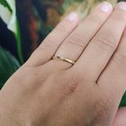 Image 4 of Gold solitaire ring with diamond | 0.04 ct.