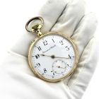 Image 14 of Antique 14k gold IWC pocket watch with box and papers from 1908