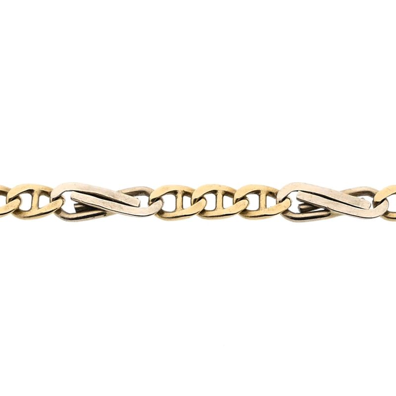 Image 4 of Bicolor gold fantasy link bracelet