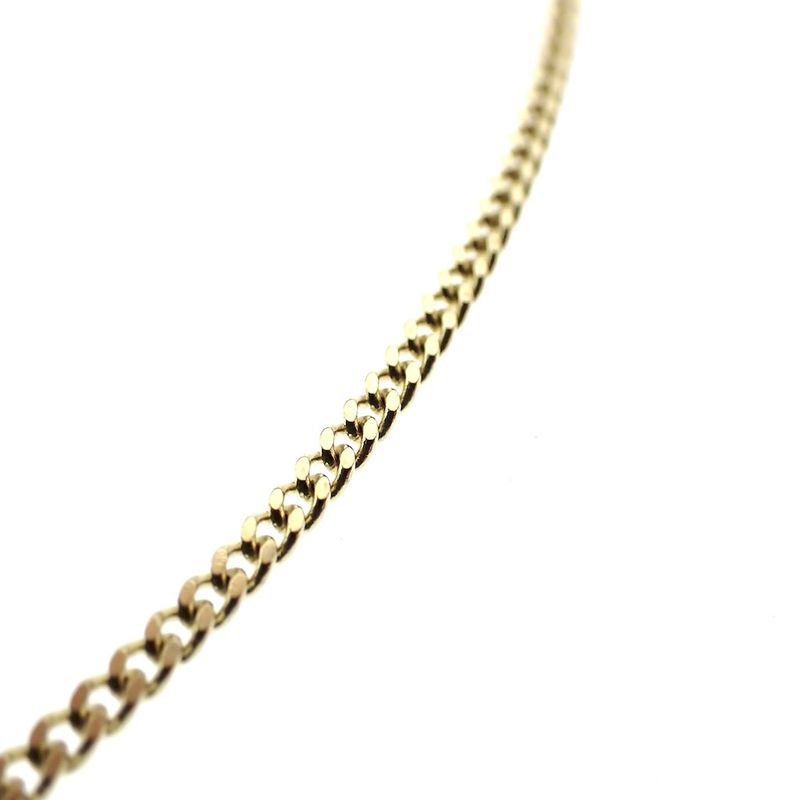 Image 5 of Gold necklace with a fixed pendant with zirconia | 42 cm