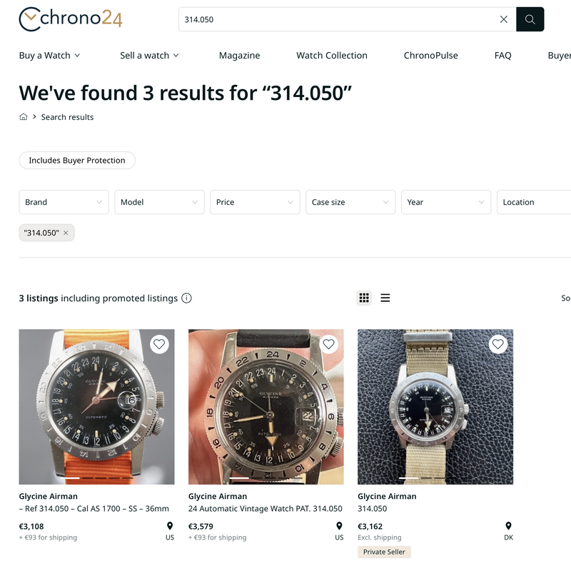 Image 11 of Glycine Airman Special 314.050; Vintage automatic watch