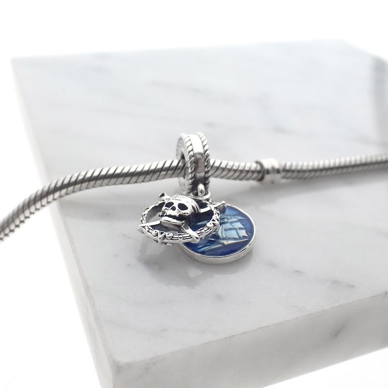 Image 2 of Pandora x Disney charm pendant; Silver; Pirates of the Caribbean