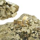 Image 9 of Tricolor gold stud earrings