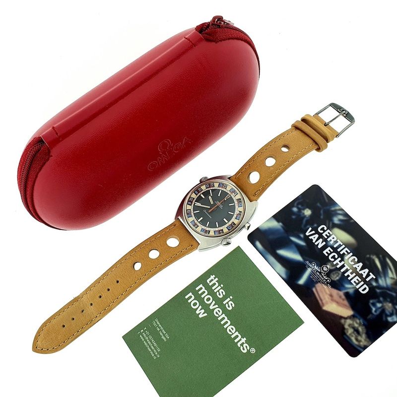 Image 2 of Omega Chronostop 120m 'Roulette'; Vintage heren horloge