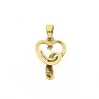 Image 5 of Gold pendant with zirconia