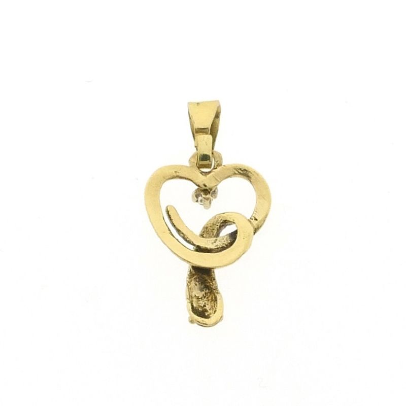 Image 5 of Gold pendant with zirconia