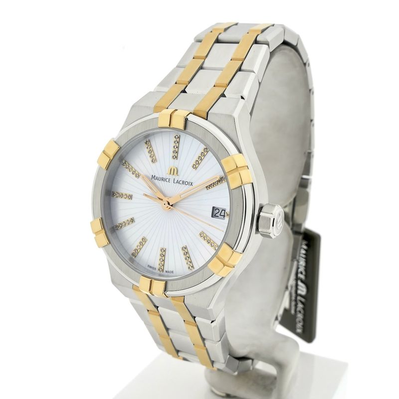 Image 2 of Maurice Lacroix AIKON AI1106; Bi-Color Women's watch with mother-of-pearl dial