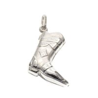 Silver charm; Cowboy boot