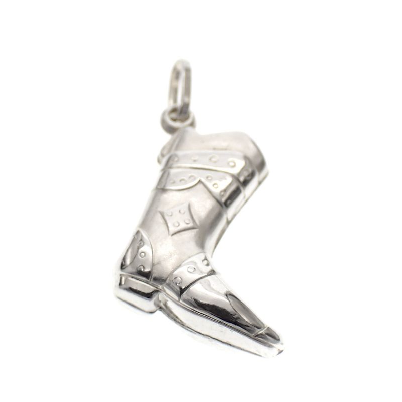 Image 1 of Silver charm; Cowboy boot