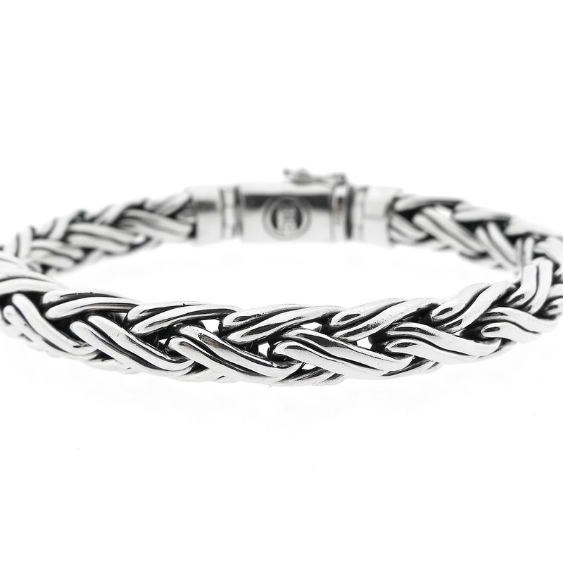 Image 6 of Silver Buddha to Buddha bracelet; Katja | 22 cm