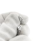 Image 7 of White gold fantasy stud earrings with diamonds | 0.02 ct.