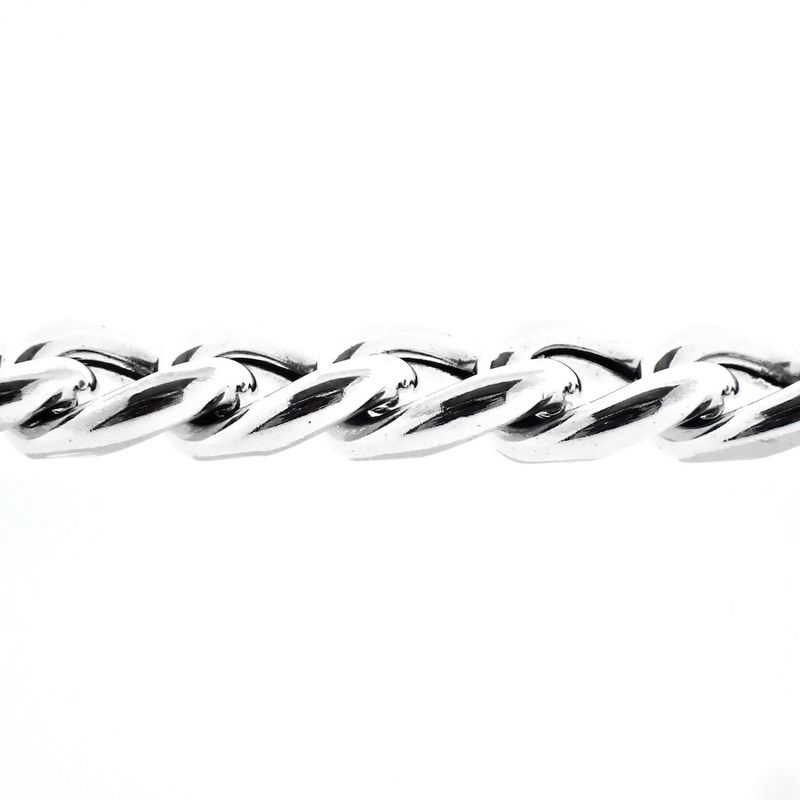 Image 6 of Silver gourmet link bracelet | 20.5 cm