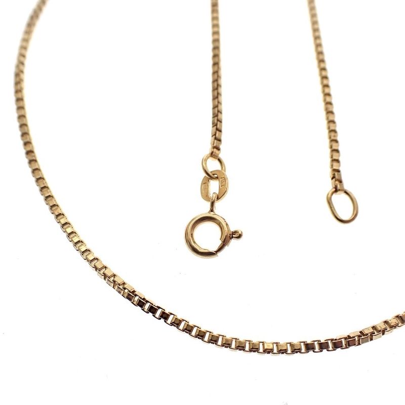 Image 1 of 18K Gold Venetian Link Chain | 50cm