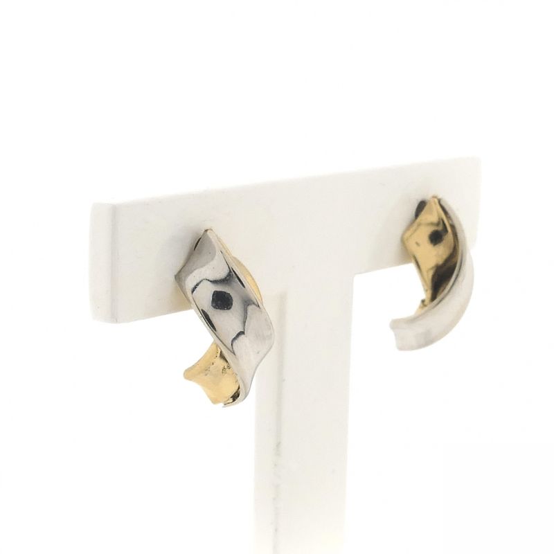 Image 3 of 9 Krt. bicolor stud earrings