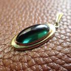 Image 2 of Gold pendant with green tourmaline