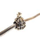 Image 2 of Pandora charm; Silver with gold; Christmas Tree