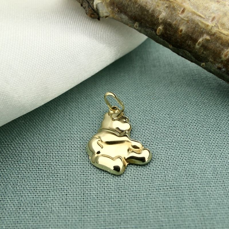 Image 8 of Gold Disney pendant; Winnie the Pooh