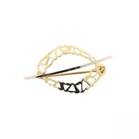 Vintage two-tone gold brooch