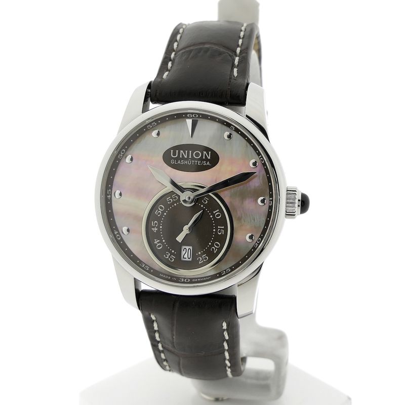 Image 4 of Union Glashütte Seris; Automatic watch with mother-of-pearl dial