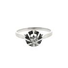 Image 2 of White gold solitaire ring with diamond; 0.16 ct.