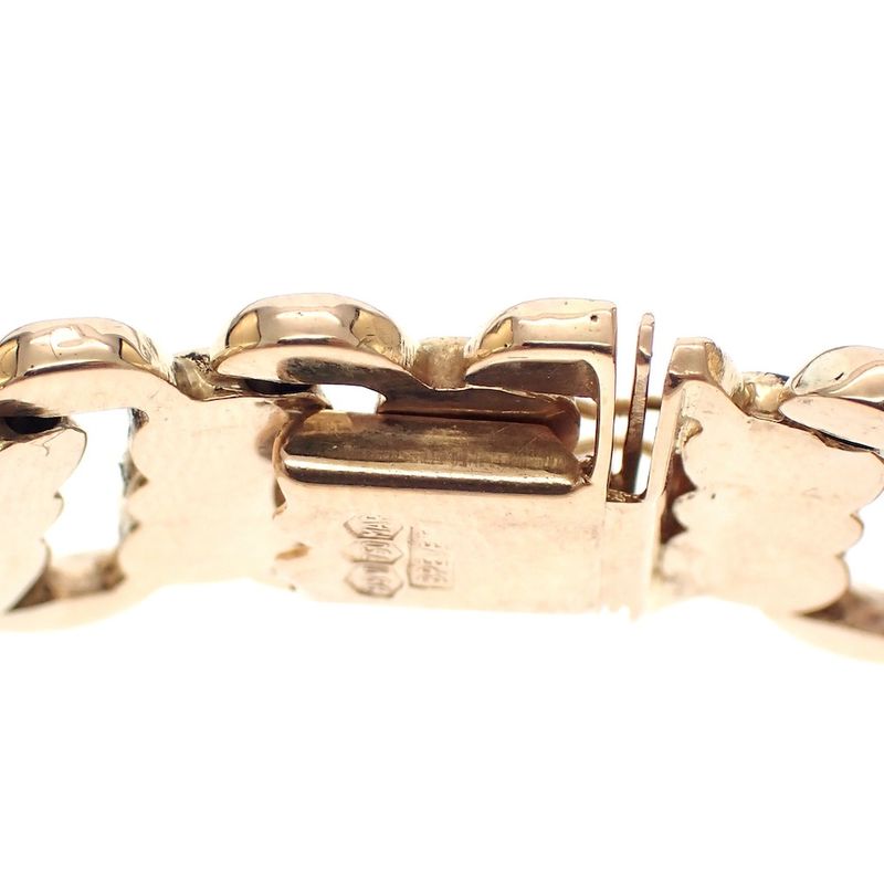 Image 4 of Fantasy gold link bracelet; 18 cm