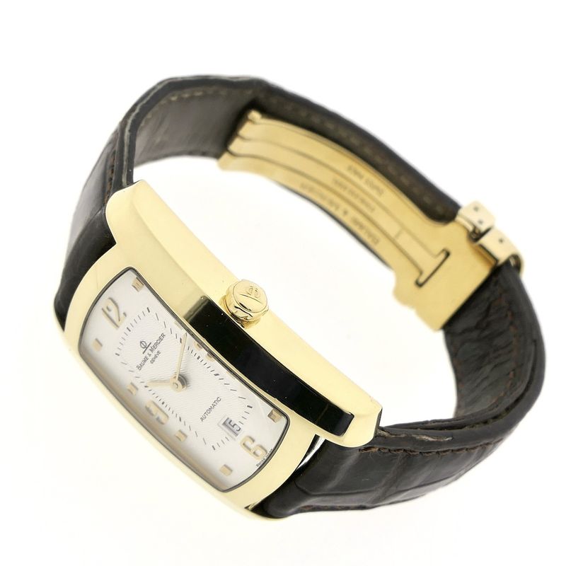 Image 6 of Baume Mercier Hampton; Automatic 18k gold watch