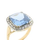 Image 3 of Two-tone cocktail ring with topaz and zirconia