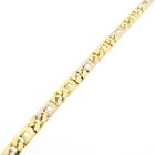 Image 8 of Two-tone gold navy link bracelet