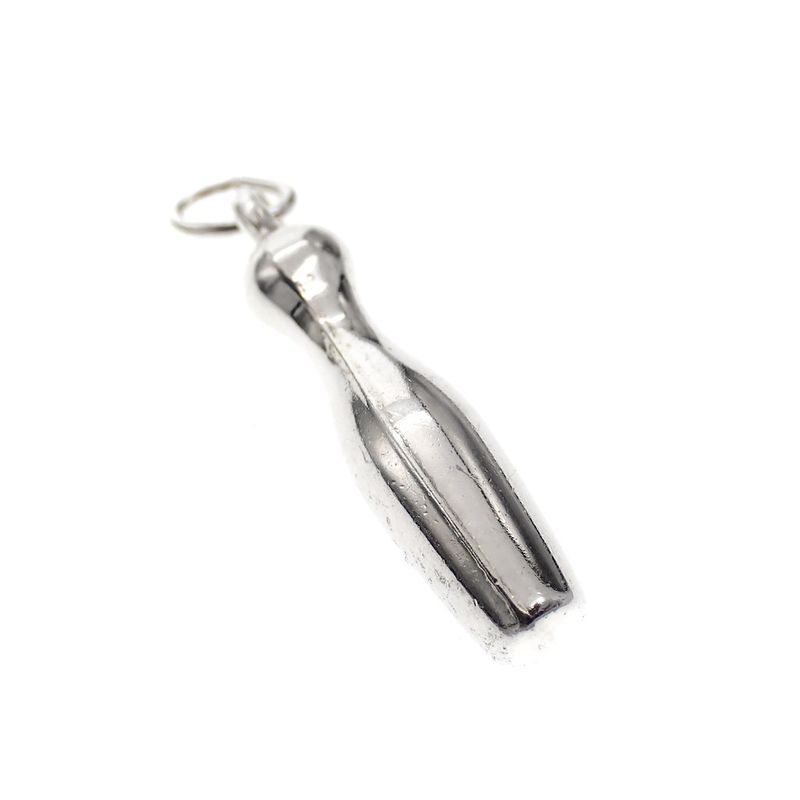 Image 2 of Silver charm; Bowling pin