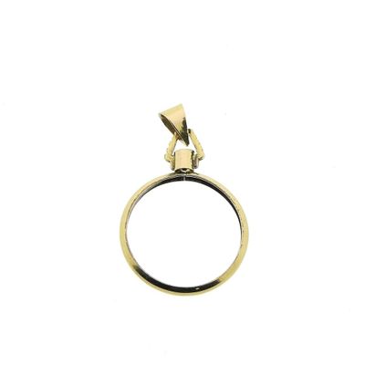 Image 1 of Golden ten guilder coin edge pendant
