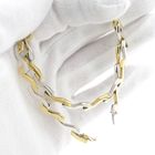 Image 9 of Bicolor Gold Fantasy Link Necklace