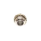 Image 3 of Pandora charm; Silver with gold; Saturn Flower