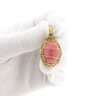 Image 10 of Vintage Gold Pendant with Rhodochrosite