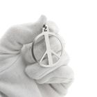 Image 7 of Silver pendant of a peace sign