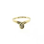 Image 3 of Gold Ring with Diamond; 0.005 ct.