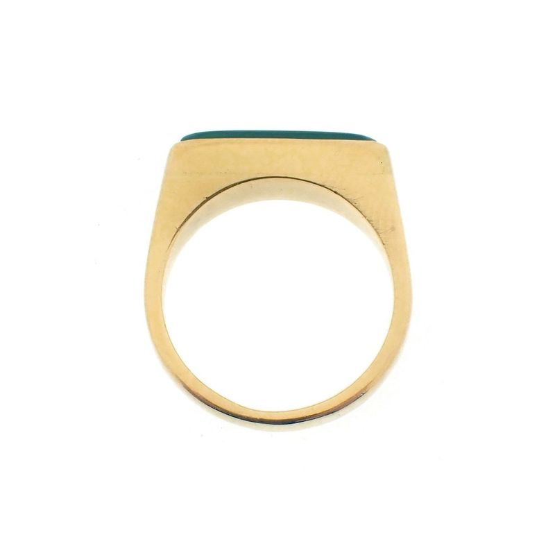 Image 4 of Gold ring with jade