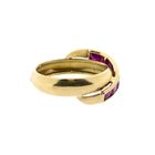 Afbeelding 5 van Gouden crossover ring met robijn 
