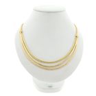 Image 2 of Tricolor gold omega link necklace