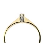 Image 5 of Gold solitaire ring with diamond; 0.025 ct.