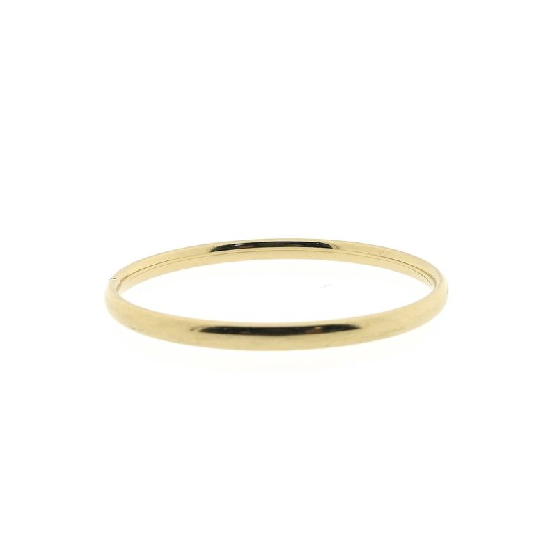 Image 1 of Gold smooth slave bracelet | Ø 60 mm