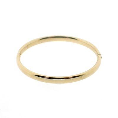 Image 1 of Gold smooth slave bracelet; Size M