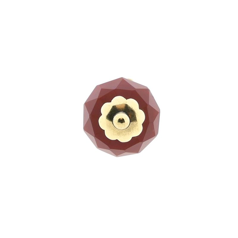 Image 7 of Gold Ball Pendant with Carnelian